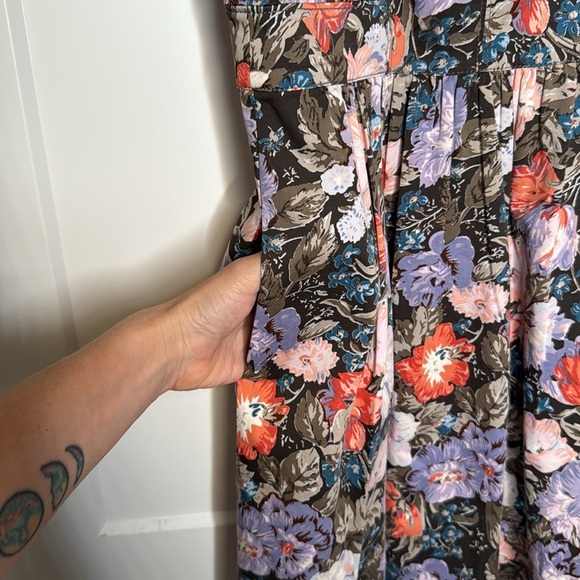 Rebecca Taylor Open Back Floral Ruffle Sleeve Penelope Dress - 6 - Picture 11 of 11